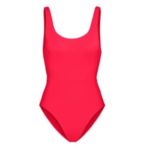 NWT Left on Friday Double Scoop Suit | Size L | Color: Rescue (Neon Red)